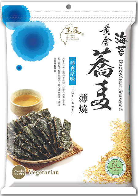 玉民 黃金蕎麥海苔薄燒40g 原味 X３包 Pchome 24h購物