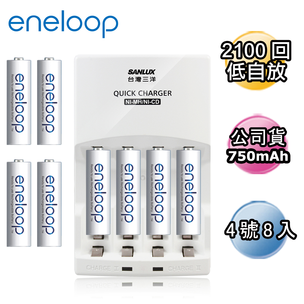 Panasonic 國際牌日本低自放eneloop鎳氫充電電池（4號4入裝） - PChome