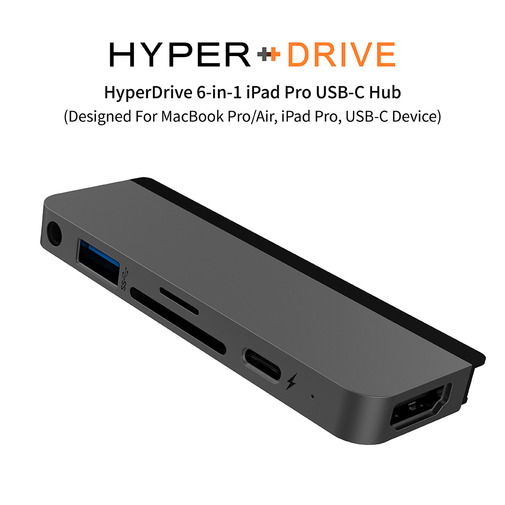 Hyperdrive 6 In 1 Ipad Pro Usb C Hub 太空灰 Pchome 24h購物