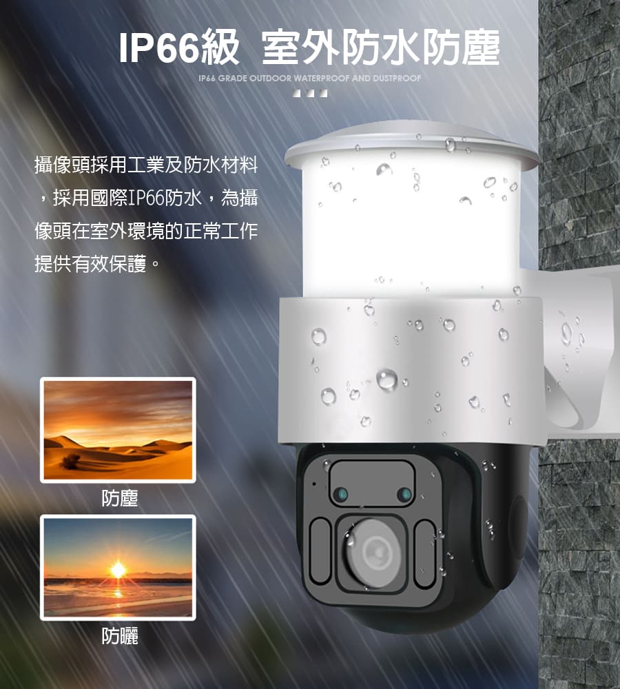 Lgs熱購品 Wifi庭院燈監視器紅外夜視高清畫素360 全景監控ip66防水語音對講監控設備 Pchome 24h購物