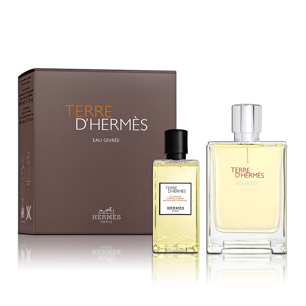HERMES 愛馬仕Terre D'Hermes 大地男性淡香水禮盒50MLX2入