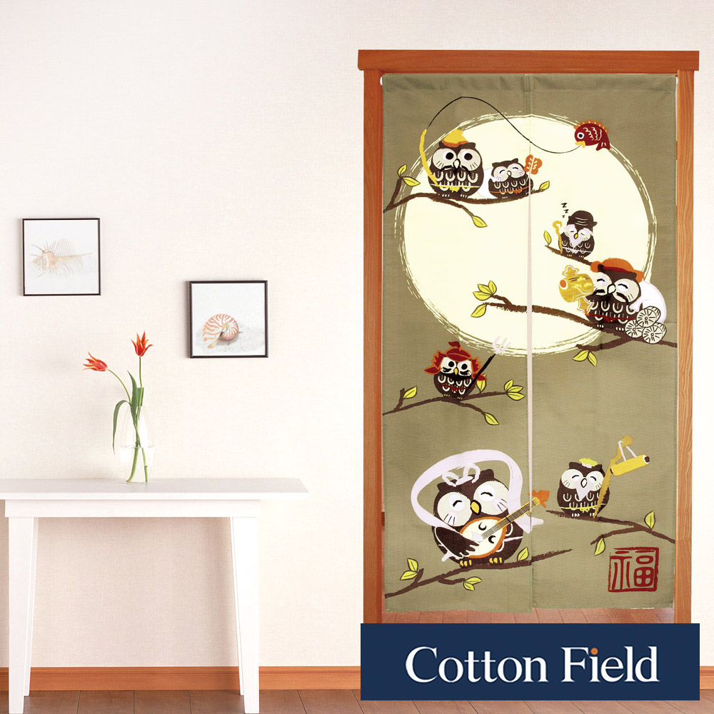 棉花田 七福神 日式印花長門簾 85x170cm Pchome 24h購物