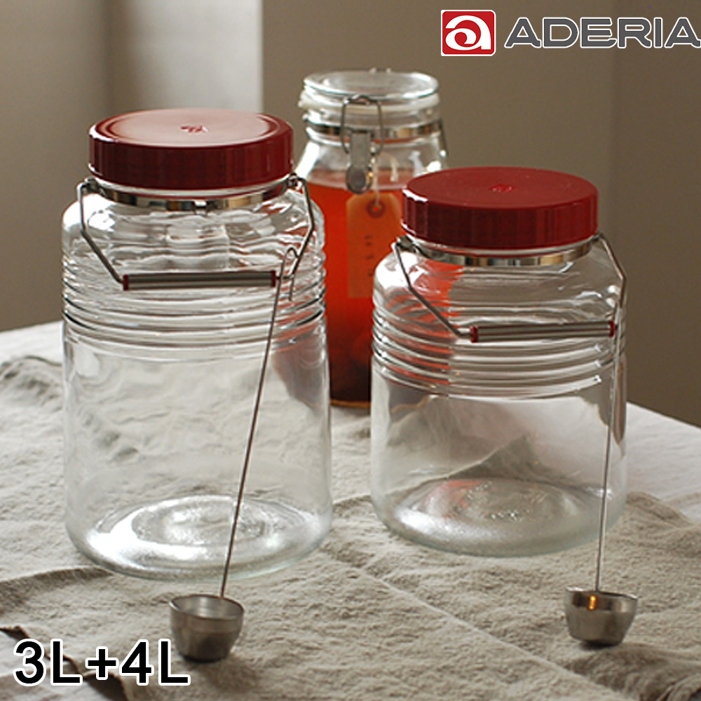 Aderia 日本進口復刻玻璃梅酒瓶3l 4l Pchome 24h購物