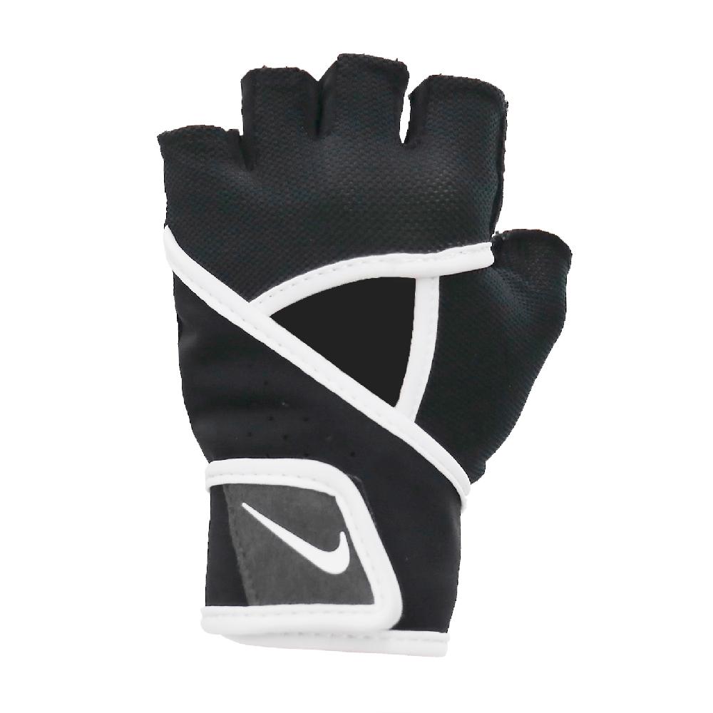 Nike 手套 Premium Gloves 健身 重訓 女款 露指手套 保護掌心 壺鈴 臥推 硬舉 黑 白 NLGC6-010