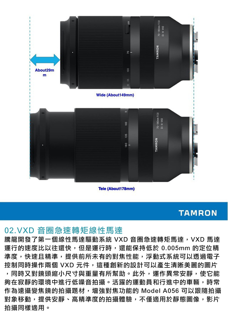 TAMRON 70-180mm F2.8 VXD Di III A056 - 通販 - guianegro.com.br