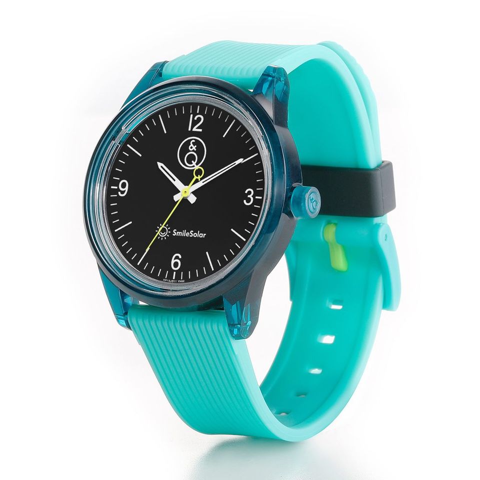 Q Q Smilesolar 春夏玩色太陽能手錶 這是綠 Pchome 24h購物