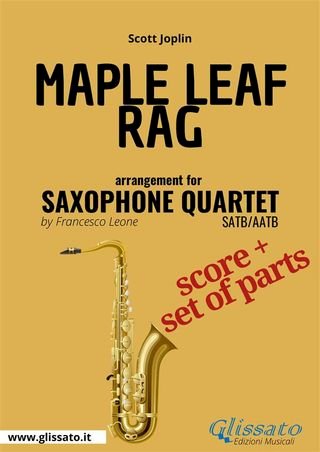 Saxophone sheet music for Quartet "Maple Leaf Rag" (score &amp; parts)(Kobo/電子書)