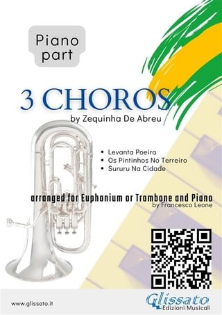 Piano parts "3 Choros" by Zequinha De Abreu for Euphonium and Piano(Kobo/電子書)