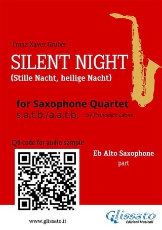 Alto Saxophone part "Silent Night" for Sax Quartet(Kobo/電子書)