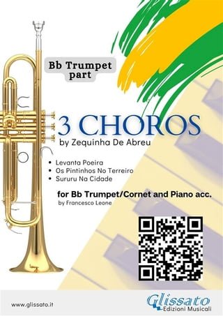 Bb Trumpet part: 3 Choros by Zequinha De Abreu for Trumpet and Piano(Kobo/電子書)