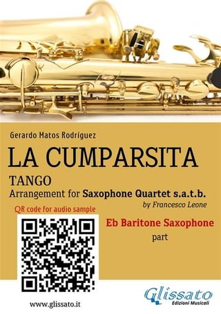 Baritone Saxophone part "La Cumparsita" tango for Sax Quartet(Kobo/電子書)