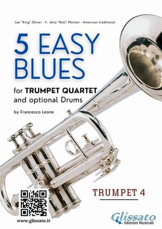 Trumpet 4 part of "5 Easy Blues" for Trumpet quartet(Kobo/電子書)