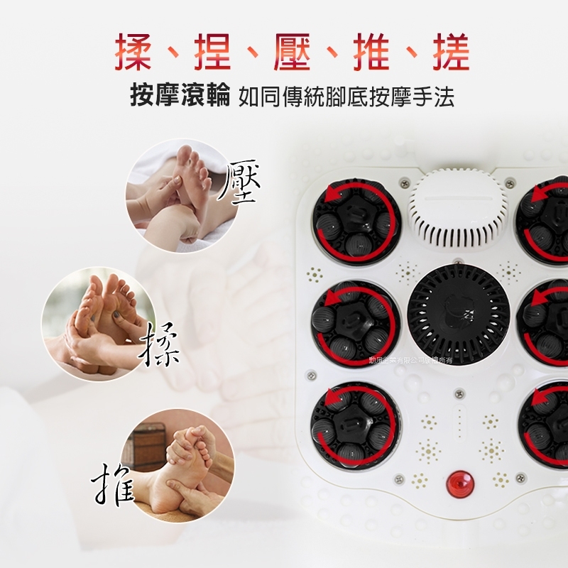 揉、捏、壓、、搓按摩滾輪 如同傳統腳底按摩手法壓推揉企業有限公司