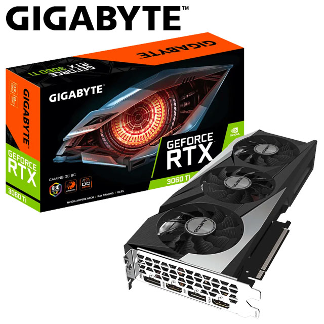 技嘉 GeForce RTX™ 3060 Ti GAMING OC 8G (rev. 2.0) 顯示卡