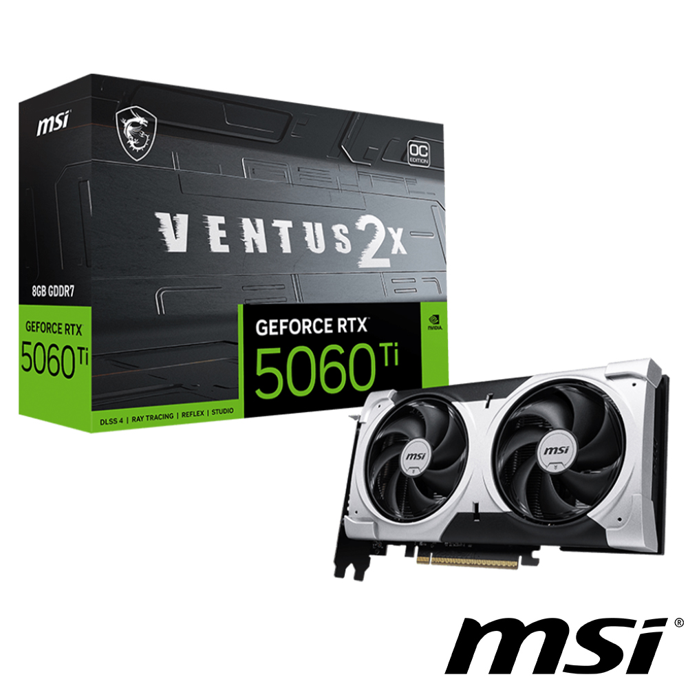 MSI 微星GeForce RTX 5070 12G VENTUS 2X OC 顯示卡- PChome 24h購物