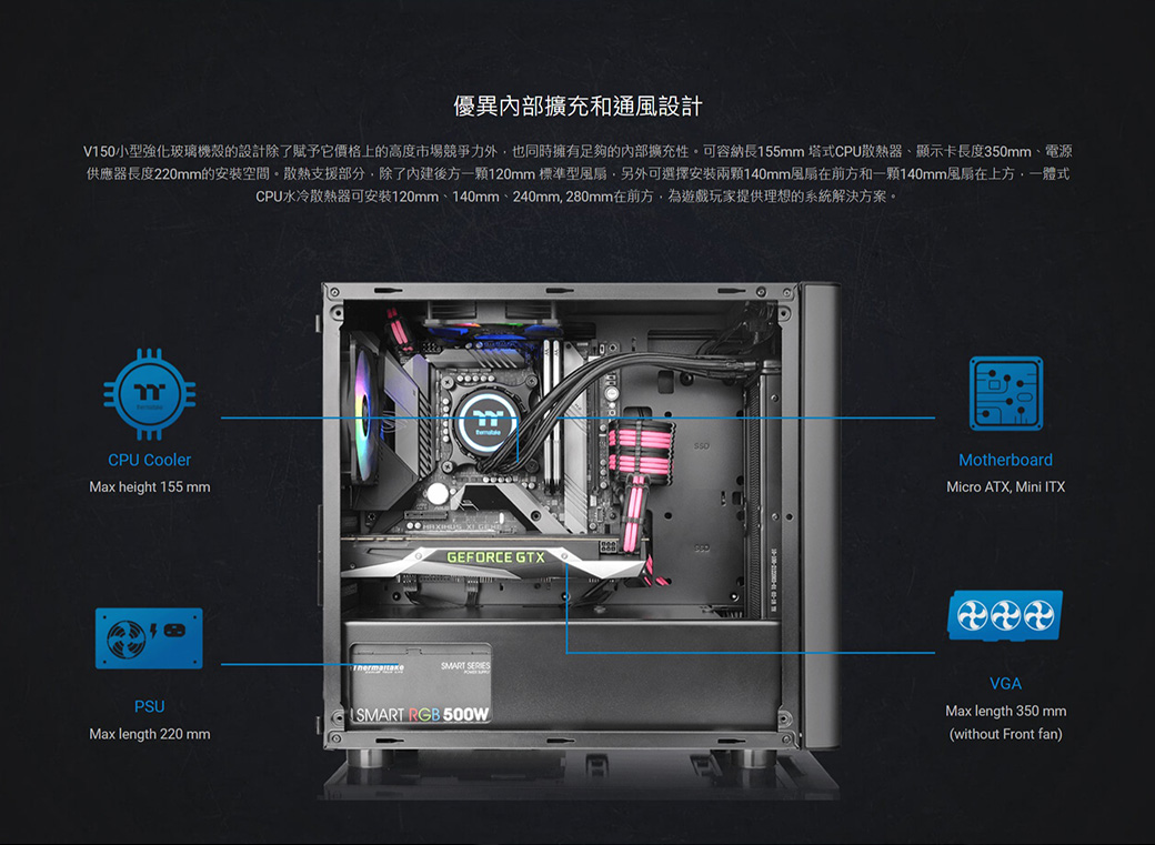 V150小型強化玻璃機殼(CA-1R1-00S1WN-00) - PChome 24h購物