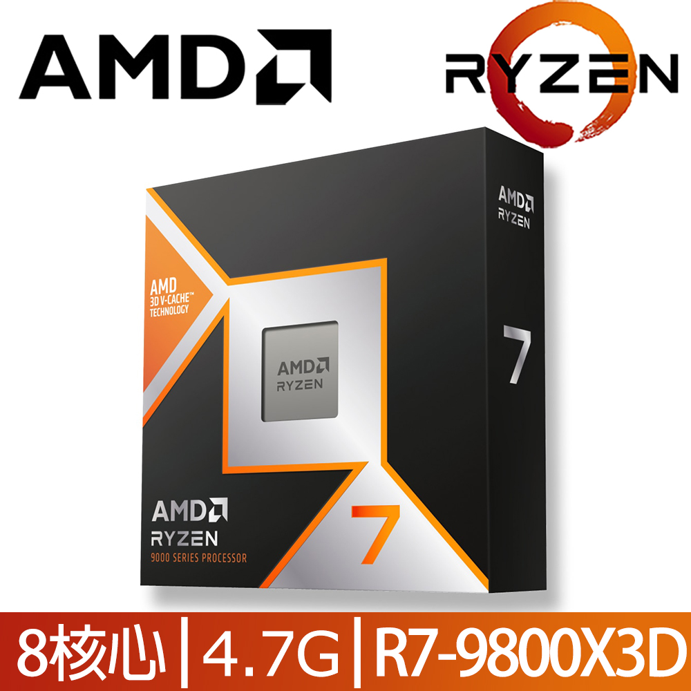 AMD 超微Ryzen 7-9700X 3.8GHz 8核心中央處理器- PChome 24h購物