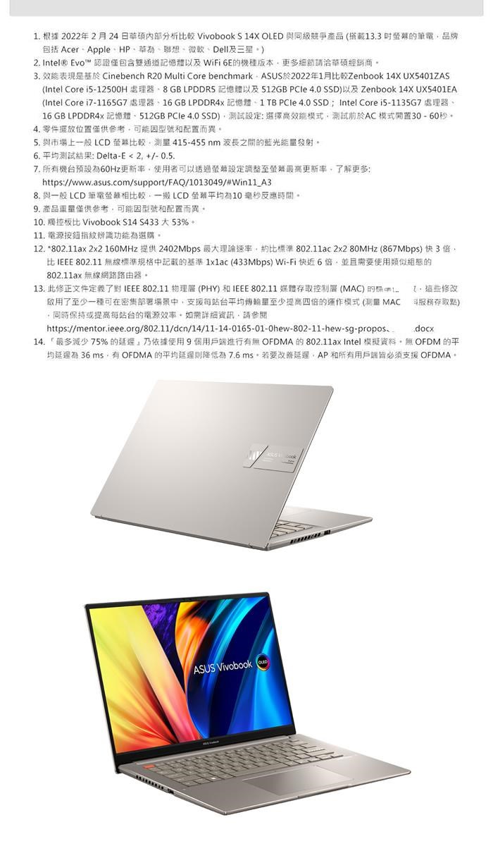 Asus S5402za 灰 I5 h 24g 512g Ssd 14 5吋2 8k W11 特仕 Pchome 24h購物