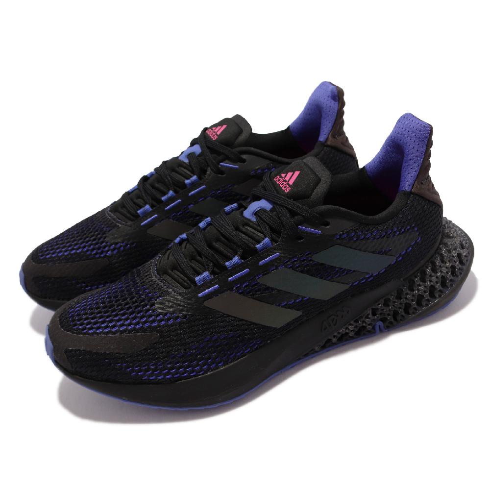 adidas 慢跑鞋 4DFWD Pulse 運動 反光 男女鞋 愛迪達 情侶款 4D科技 避震 穿搭 黑 紫 Q46452 Q46452