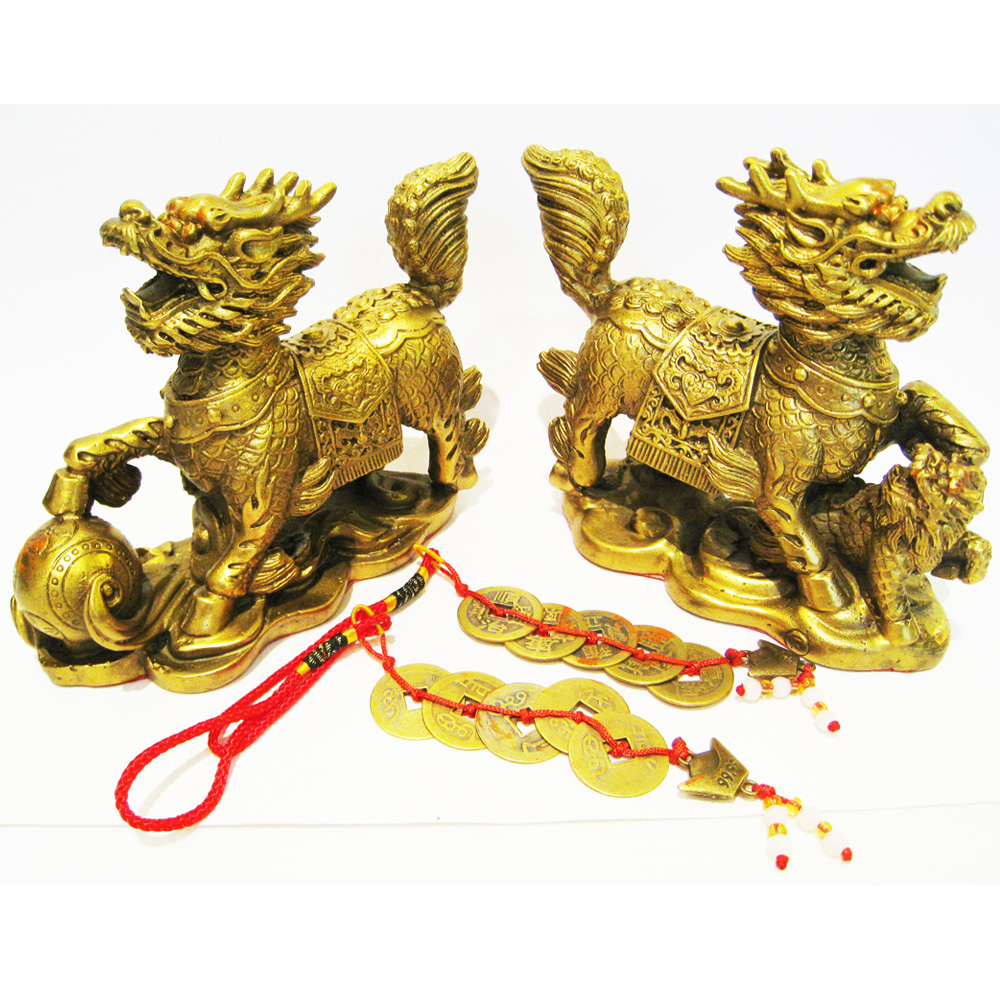 開運陶源招財鎮宅銅雕~ 一對【貔貅】(天祿)(天鹿) - PChome 24h購物